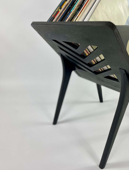 Close-up of the herringbone pattern on the Thor vinyl stand side