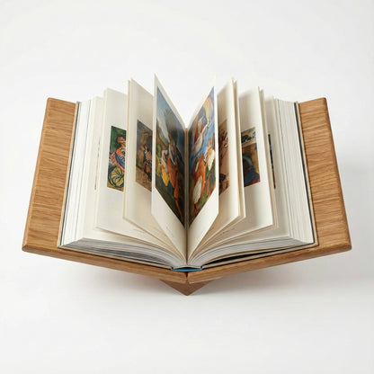 Wooden book stand